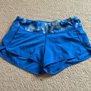 Blue Lululemon shorts